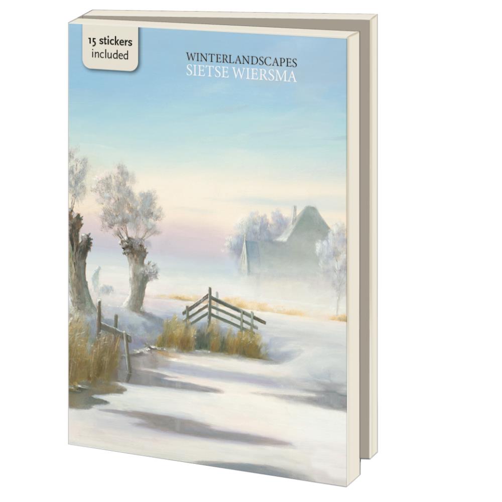 Kaartenmapje met env, groot: Winterlandscapes, Sietse Wiersma