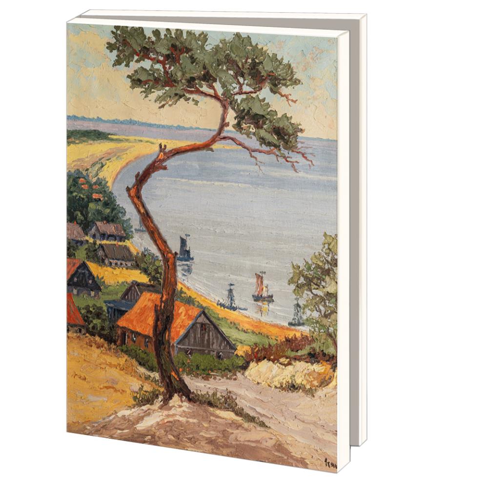 Kaartenmapje met env, groot: Kunstenaarsdorp, Nida, Noord-Veluws Museum