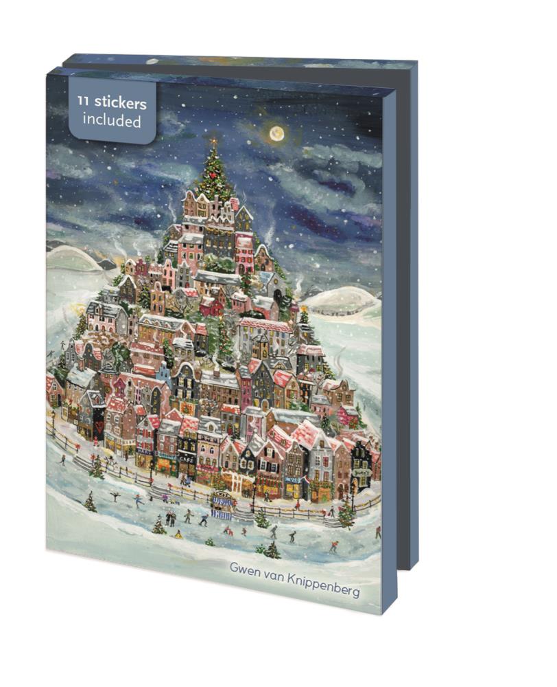 Kaartenmapje met env, klein: Kerst, Gwen van Knippenberg