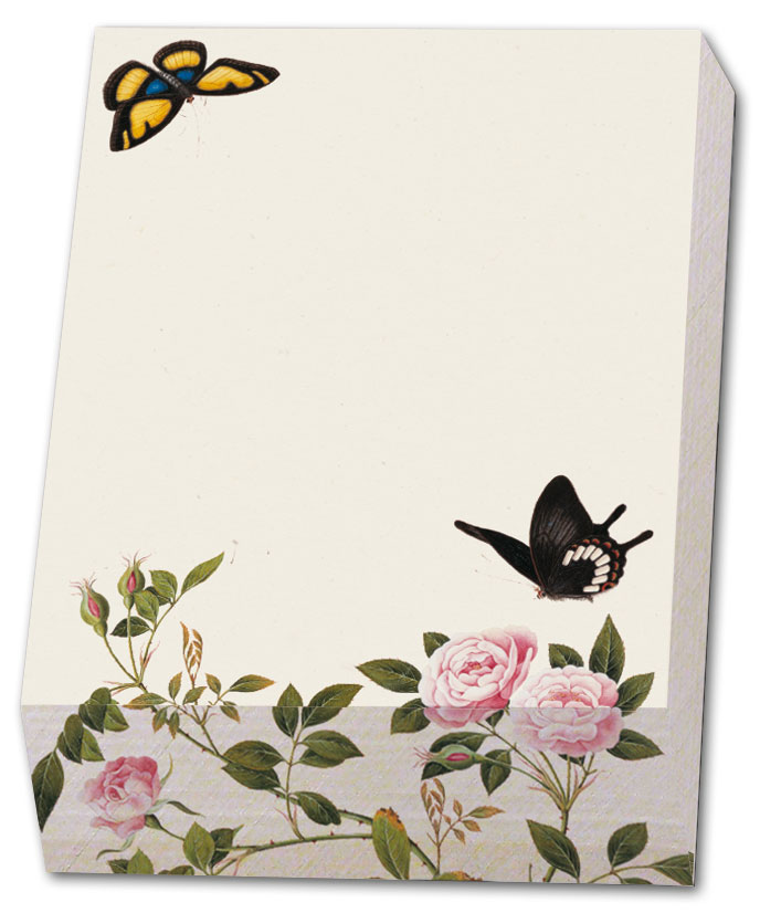 Memo blocnote: Roses in bud and bloom Chinese School, The Fitzwilliam Museum