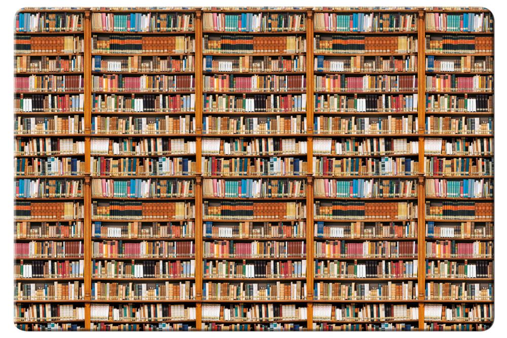 Placemat: Boeken, Die Klosterbibliothek, Maria Laach