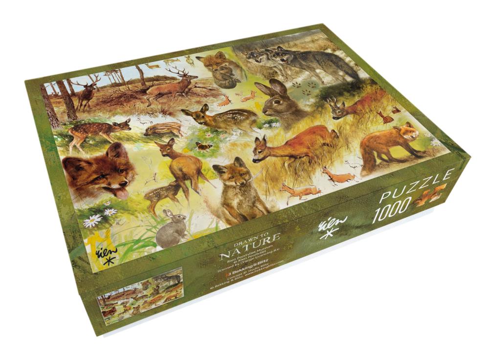 Puzzel (1.000 stukjes): Drawn to Nature, Rien Poortvliet