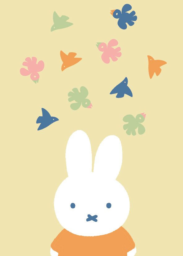 Nijntje - Miffy - Nijntje met vogels /S, Dick Bruna