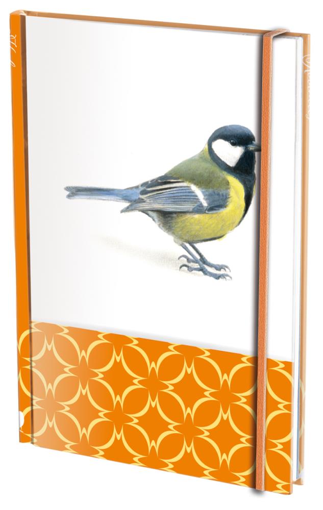 Adresboek A6, harde kaft: Koolmees, Elwin van der Kolk, Vogelbescherming Nederland - Natuurpunt