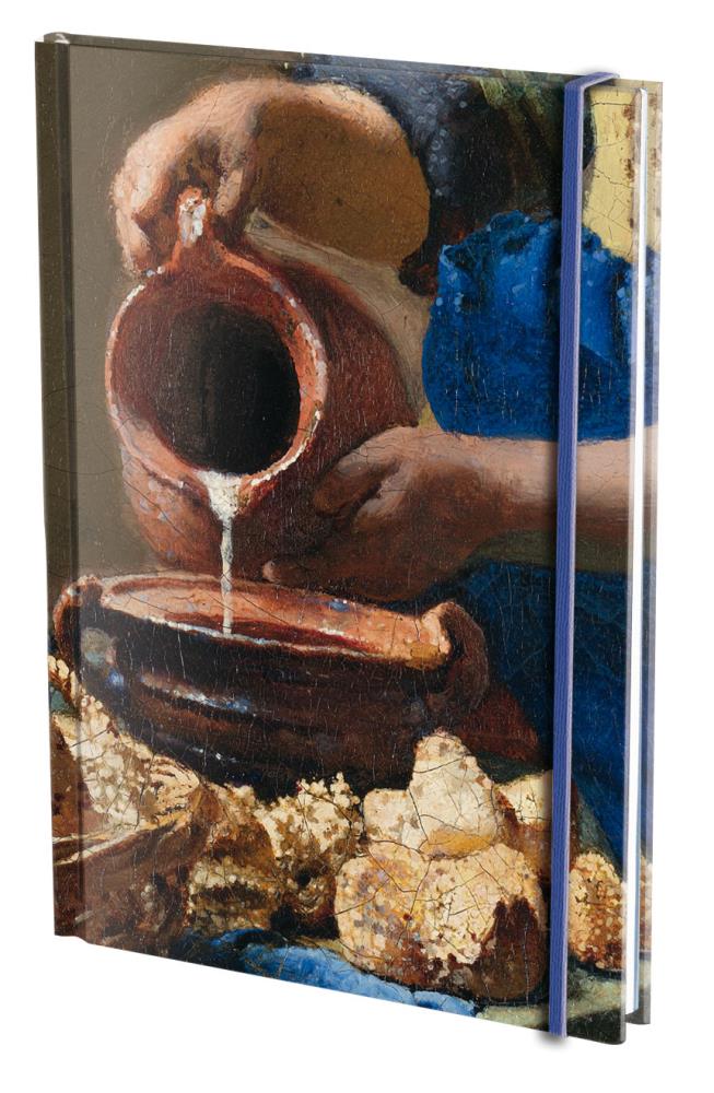 Notitieboek A5, harde kaft: Het melkmeisje/The Milkmaid, Johannes Vermeer, Rijksmuseum Amsterdam