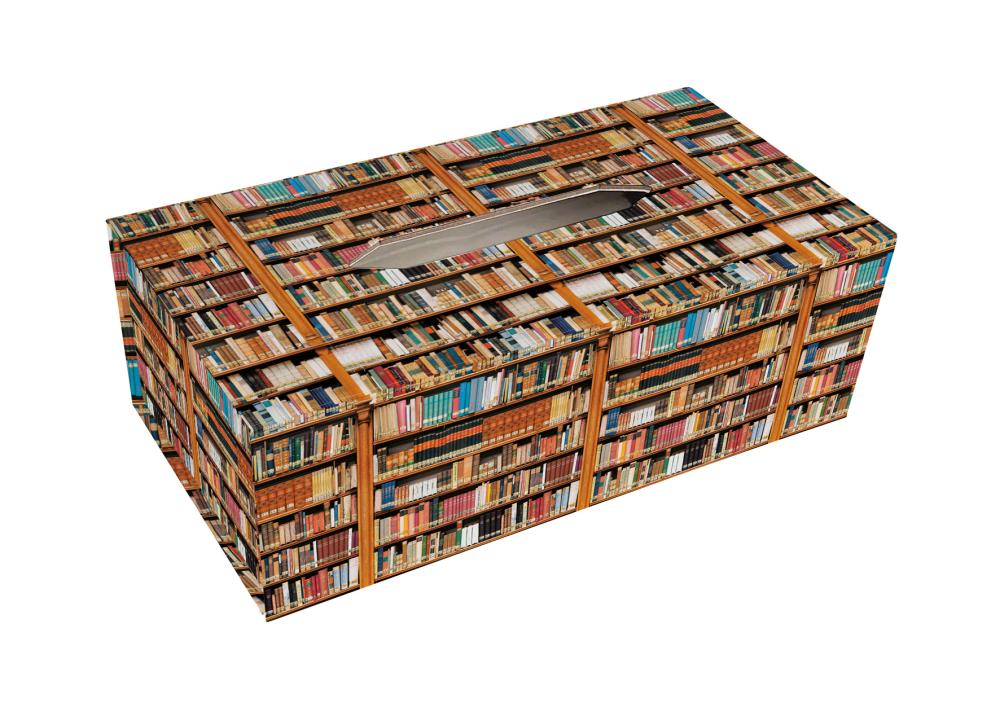 Tissuebox houder: Boeken, Die Klosterbibliothek, Maria Laach