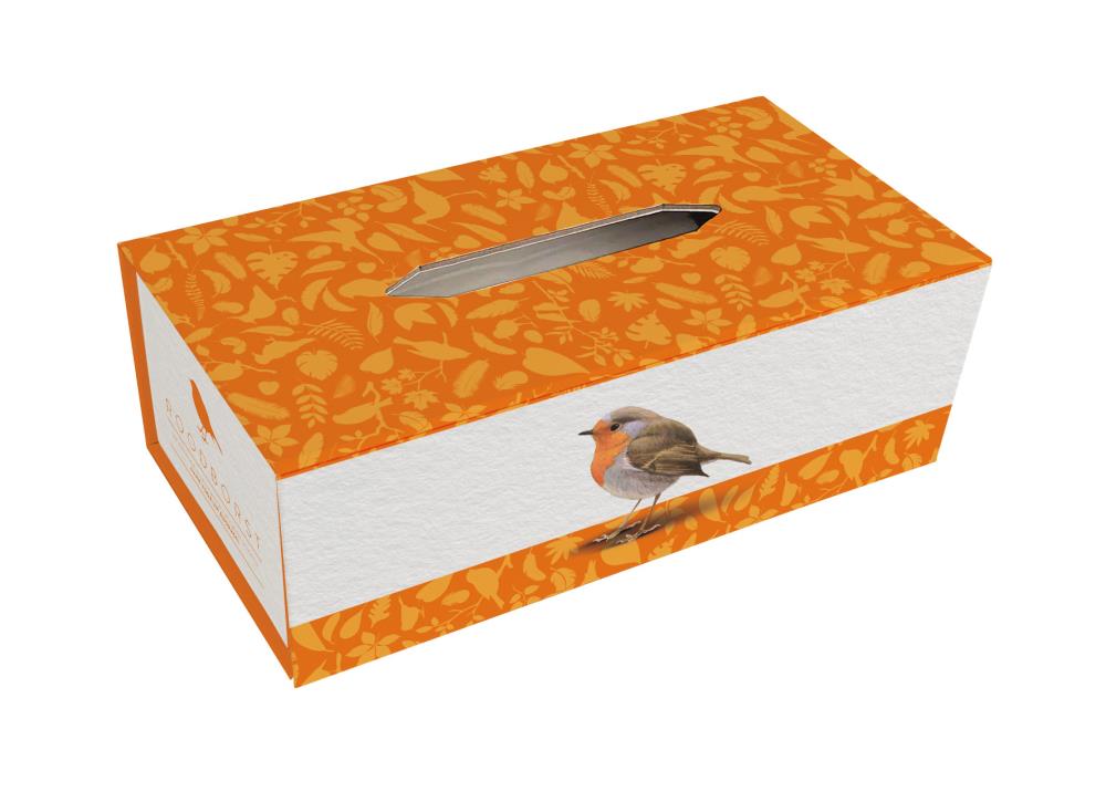 Tissuebox houder:  Drie vogels, Elwin van der Kolk, Vogelbescherming Nederland