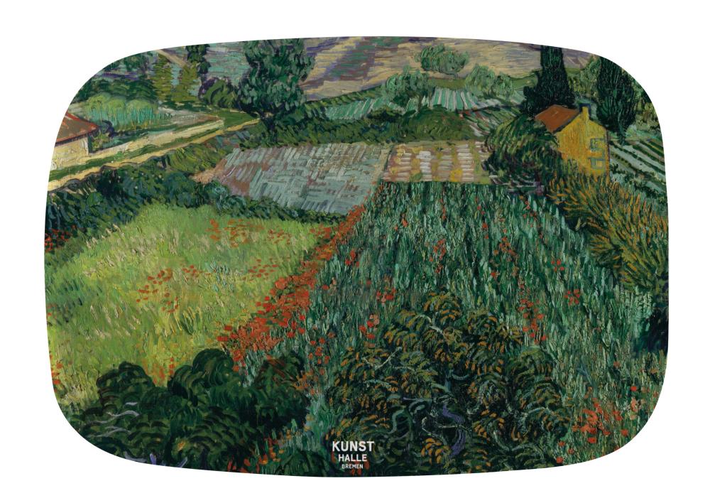 Dienblad: Mohnfeld, Vincent van Gogh, Kunsthalle Bremen