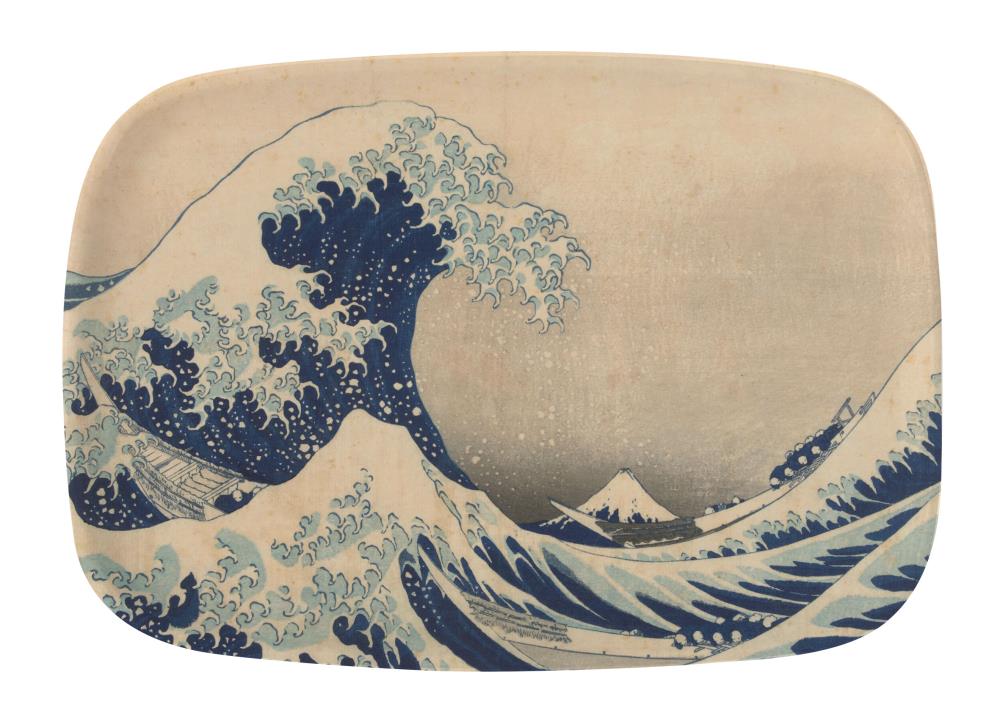 Dienblad: Under the Wave off Kanagawa, Katsushika Hokusai, Rijksmuseum Amsterdam
