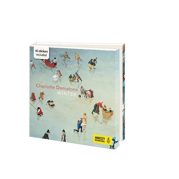 Kaartenmapje met env, vierkant: Winter, Charlotte Dematons, Amnesty International