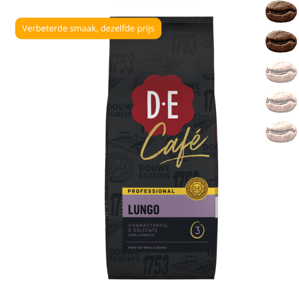 Douwe Egberts Espresso Bonen Café Lungo 1 kg *vervangt 03-120 Smooth Selection*