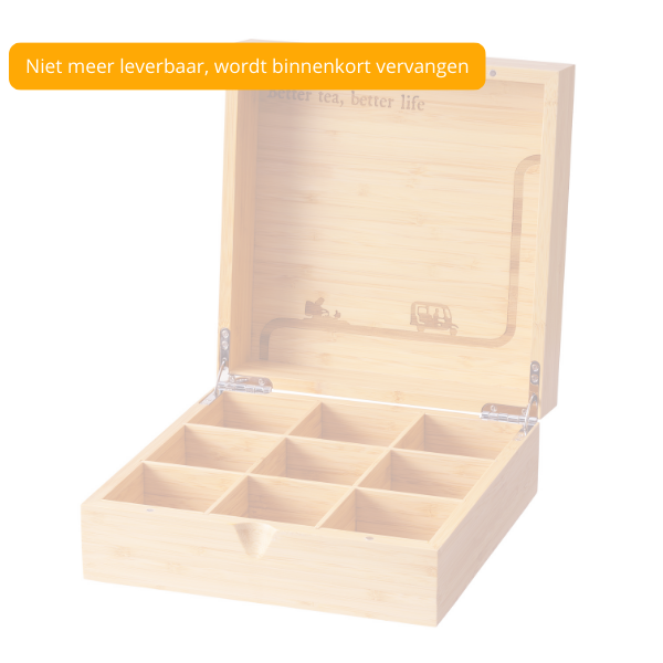 Tea of Life - Bamboe Theekist 9 Vaks *wordt binnenkort vervangen*