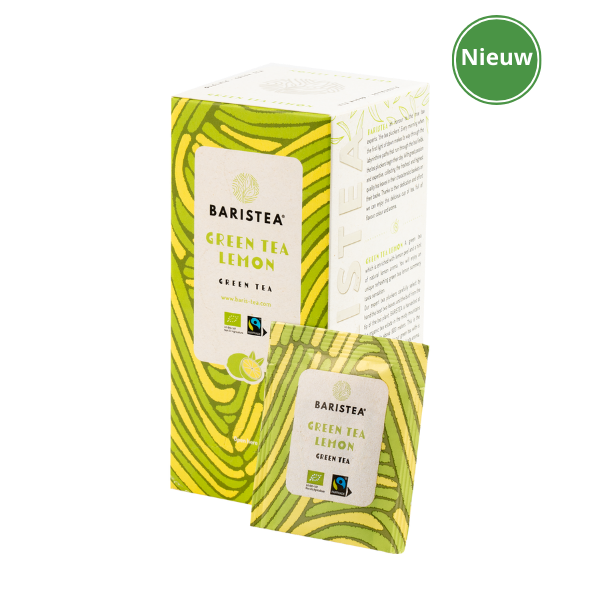 Baristea GB - Green Tea Lemon (25x1,5 gr)-LK-BIO-149, Fairtrade *vervangt 06-044*