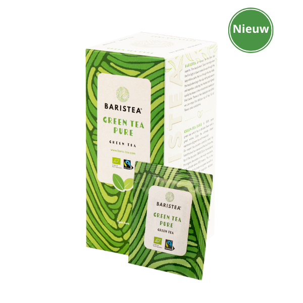 Baristea GB - Green Tea Pure (25x1,5 gr)-LK-BIO-149, Fairtrade *vervangt 06-045* binnenkort verwacht