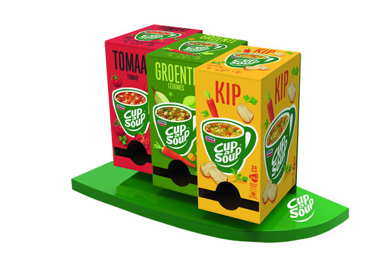 Cup-A-Soup Sachets Display - gratis bij aanschaf van een doos á 4 pakken Cup-A-Soup sachets