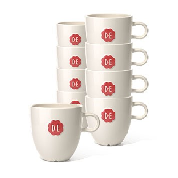 Douwe Egberts Café Latte Kop  - per 12 stuks