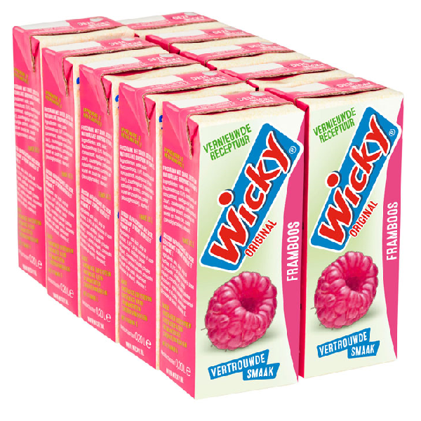Wicky Framboos 30x20 cl (pakje)