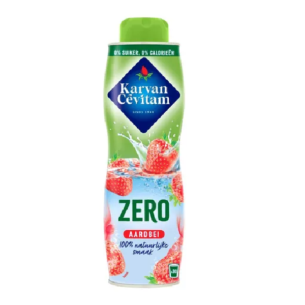 Karvan Cevitam ZERO Aardbei 1 Fles 60 cl 