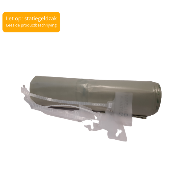 Statiegeld afvalzakken incl. sluitstrips tbv Petfles en blik 1 rol á 5 zakken (115x140cm)